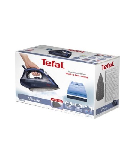 TEFAL | FV1713E0 Virtuo | Steam Iron | 2000 W | Water tank capacity 200 ml | Continuous steam 24 g/min | Dark Blue