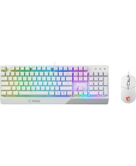MSI | Vigor GK30 COMBO WHITE | Keyboard and Mouse Set | Wired | Mouse included | US | White