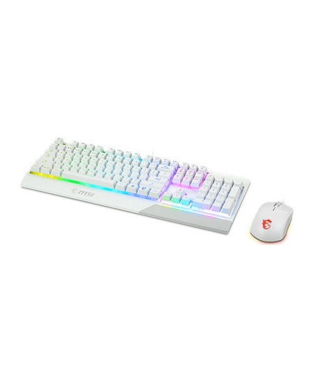 MSI | Vigor GK30 COMBO WHITE | Keyboard and Mouse Set | Wired | Mouse included | US | White