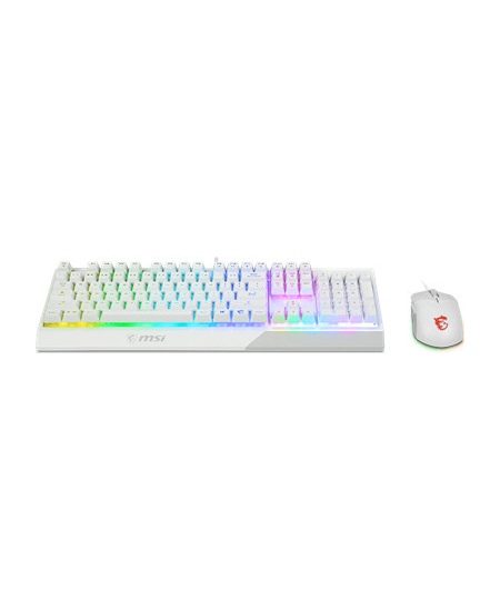 MSI | Vigor GK30 COMBO WHITE | Keyboard and Mouse Set | Wired | Mouse included | US | White
