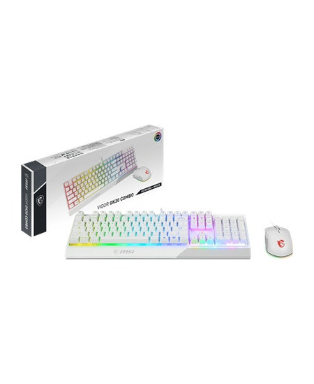 MSI | Vigor GK30 COMBO WHITE | Keyboard and Mouse Set | Wired | Mouse included | US | White