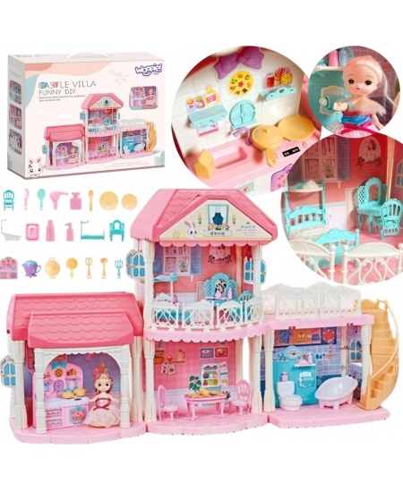 WOOPIE Domek dla Lalek CASTLE VILLA XXL
