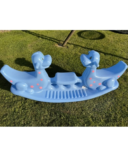 WOOPIE Bujak Wieloosobowy Dino Huśtawka Równoważna Niebieska