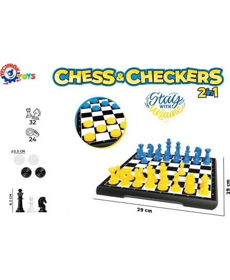 Stalo žaidimas Technok „Šachmatai ir šaškės“