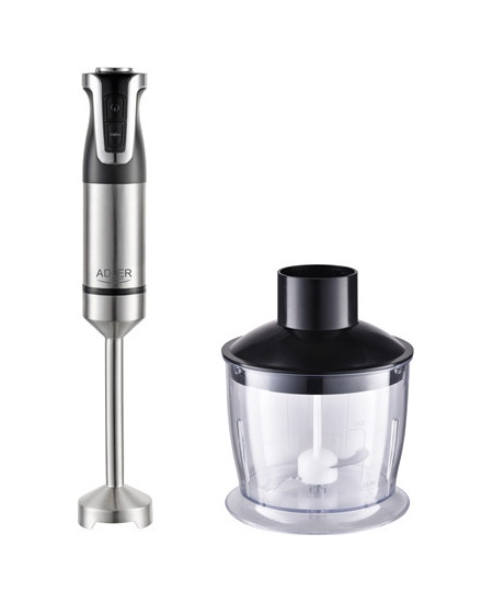 Adler | AD 4627 | Hand Blender Set | 1800 W | Number of speeds 20 | Turbo mode | Chopper | Stainless Steel/Black