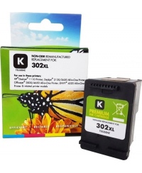 Neoriginali Static Control HP 302XL (F6U68AE), juoda kasetė