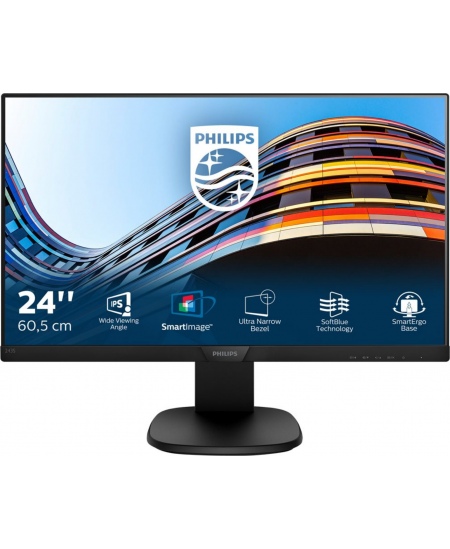 Philips | 243S7EHMB/00 | 23.8 " | IPS | FHD | 16:9 | 60 Hz | 5 ms | 1920 x 1080 | LCD pixels | 250 cd/m² | HDMI ports quan
