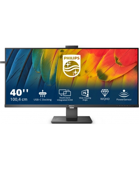Philips | Business Monitor | 40B1U5601H/00 | 40 " | IPS | 21:9 | 100 Hz | 4 ms | 3440 x 1440 pixels | 300 cd/m² | Black