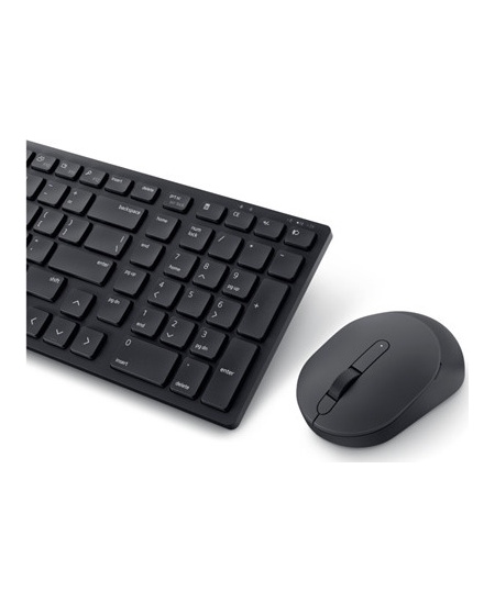 Dell | Silent Keyboard and Mouse | KM555 | Keyboard and Mouse Set | Wireless | Estonian (QWERTY) | Black | 2.4 GHz, Bluetooth 5.