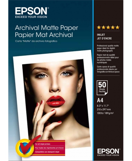Archival Matte Paper - A4 - 50 Sheets | A4