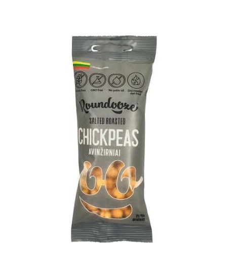 Skrudinti avinžirniai ROUNDOOZE, sūdyti, 50 g