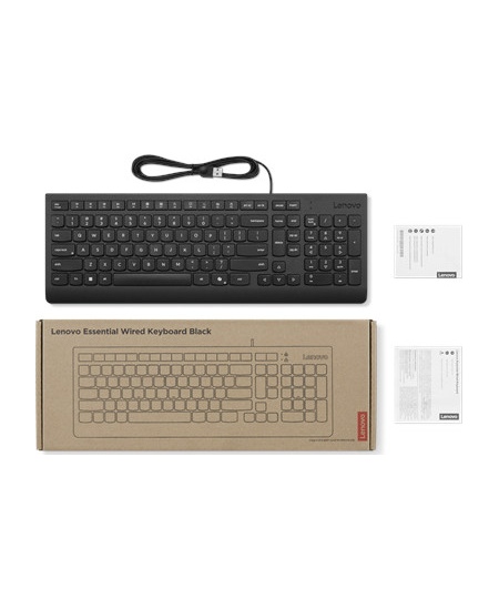 Lenovo Keyboard | Essential | Keyboard | Wired | US English | Black