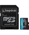 Kingston | Canvas Go! Plus | 512 GB | microSD | Flash memory class Class 10, UHS-I, U3, V30, A2