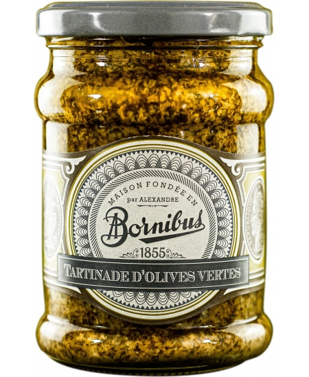 Žaliųjų alyvuogių užtepėlė BORNIBUS, 250 g