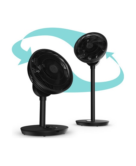 Duux Fan | Whisper Flex 2 | Stand Fan | Black | Diameter 34 cm | Number of speeds 30 | Oscillation | 2-21.5 W | Yes