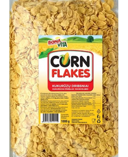 Kukurūzų dribsniai BONA VITA, 1 kg