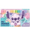 Aliejinės pastelės DISNEY Stitch Pastel, 12 vnt.