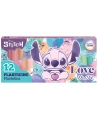 Plastilinas DISNEY Stitch Pastel, apvalus, 12 spalvų