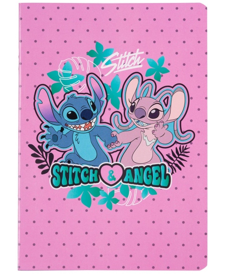 Sąsiuvinis linijomis DISNEY Stitch Blue Nr.3, A5, 32 lapų, 70 gms