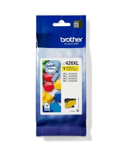 Brother LC426XLY kasetė rašaliniams spausdintuvams, Geltona (5000 puslapių)