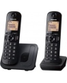 Panasonic | Cordless | KX-TGC212FXB | Built-in display | Caller ID | Black | Phonebook capacity 50 entries | Speakerphone