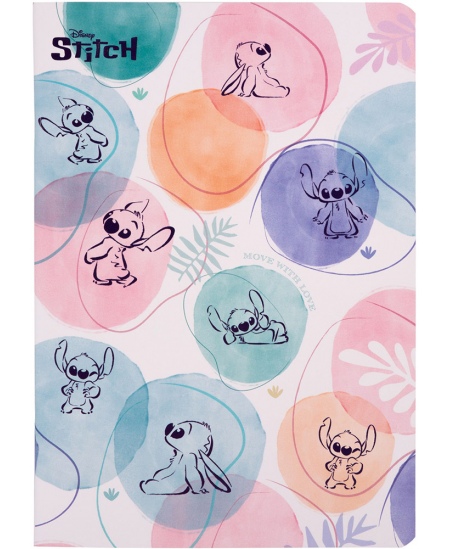 Sąsiuvinis langeliais DISNEY Stitch Pastel Nr. 1, A5, 60 lapų, 70 gms