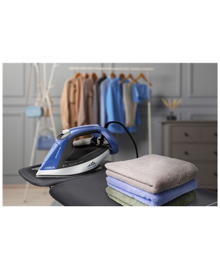 ETA Steam Iron | ETA227690000 Chloe | Steam Iron | 2600 W | Water tank capacity 350 ml | Continuous steam 40 g/min | Silver/Blue