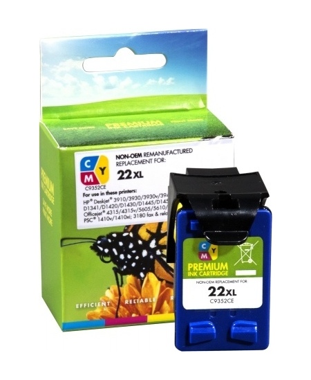 Neoriginali Static Control HP 22XL (C9352CE), trispalvė kasetė