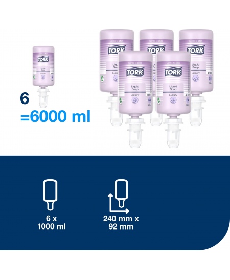 Skystas muilas Tork Premium Luxury Soft S4,1000ml, 424911