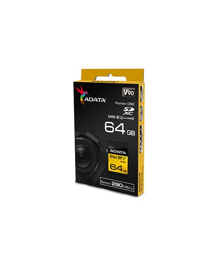 ADATA Premier ONE UHS-II U3 64 GB, SDXC, Flash memory class 10