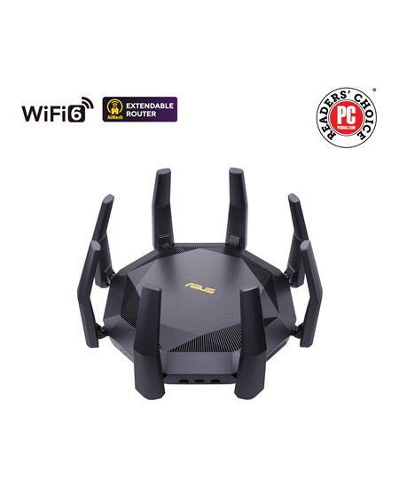 Asus AX6000 Dual Band Router RT-AX89X 802.11ax, 10/100/1000 Mbit/s, Ethernet LAN (RJ-45) ports 8, Antenna type 8xExternal, 2xUSB