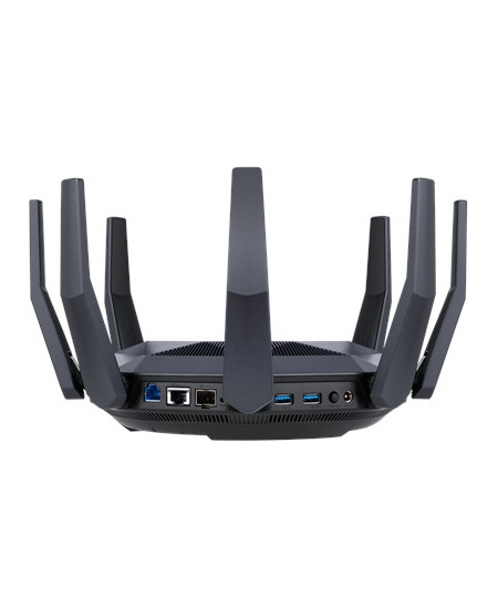 Asus AX6000 Dual Band Router RT-AX89X 802.11ax, 10/100/1000 Mbit/s, Ethernet LAN (RJ-45) ports 8, Antenna type 8xExternal, 2xUSB