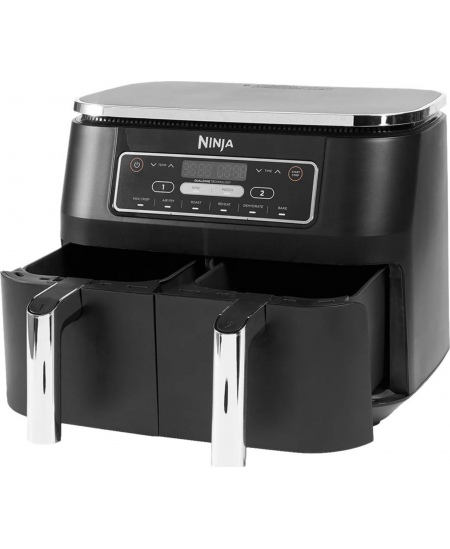 NINJA | AF300 | Air Fryer | Power 1 frying compartment: 1200 W; 2 frying compartments: 2400 W W | Capacity 7.6 L | Black