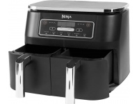 NINJA | AF300 | Air Fryer | Power 1 frying compartment: 1200 W; 2 frying compartments: 2400 W W | Capacity 7.6 L | Black