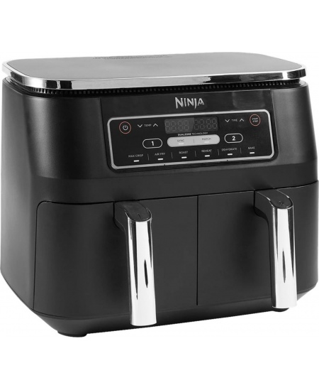 NINJA | AF300 | Air Fryer | Power 1 frying compartment: 1200 W; 2 frying compartments: 2400 W W | Capacity 7.6 L | Black