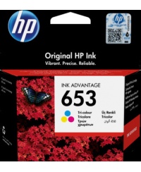 HP No.653 kasečių rinkinys (3YM74AE), žydra, purpurinė, geltona kasetė