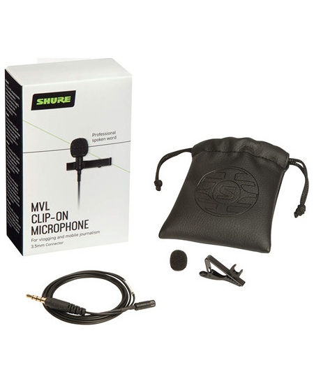 Shure MVL Lavalier Microphone for Smartphone or Tablet | Shure