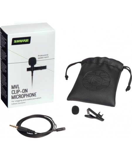 Shure MVL Lavalier Microphone for Smartphone or Tablet | Shure