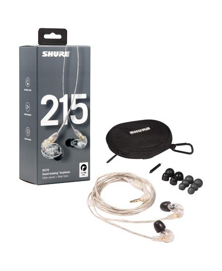 Shure SE215 Earphone, Clear | Shure