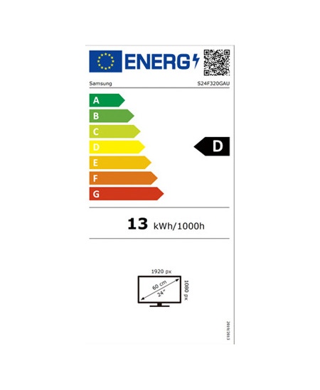 Samsung LS24F320GAUXEN | 24 " | IPS | FHD | 16:9 | 120 Hz | 5 ms | 1920 x 1080 pixels | 250 cd/m² | HDMI ports quantity 2 