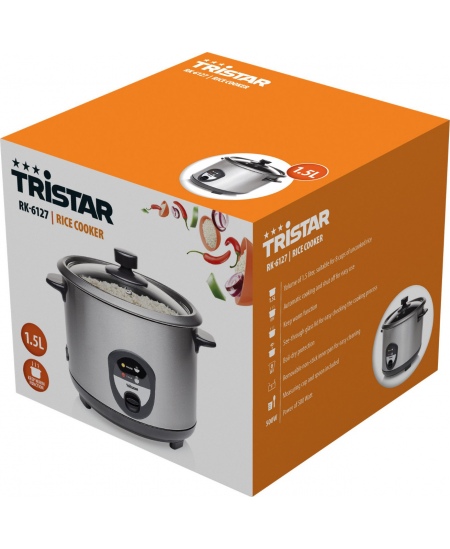 Tristar RK-6127 Rice cooker Black/Stainless steel, 500 W