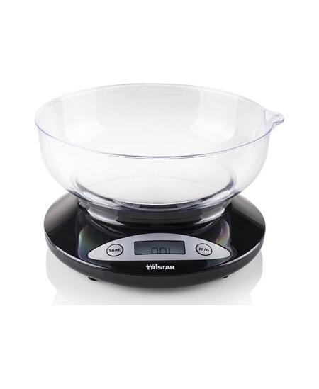 Tristar Kitchen scale KW-2430 Maximum weight (capacity) 2 kg, Graduation 1 g, Display type LCD, Black