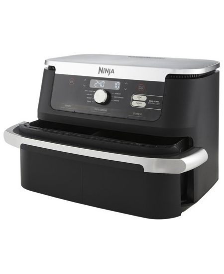 NINJA | Double Air Fryer | AF500EU Foodi FlexDrawer | Power 2470 W | Capacity 10.4 L | Black