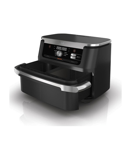 NINJA | Double Air Fryer | AF500EU Foodi FlexDrawer | Power 2470 W | Capacity 10.4 L | Black