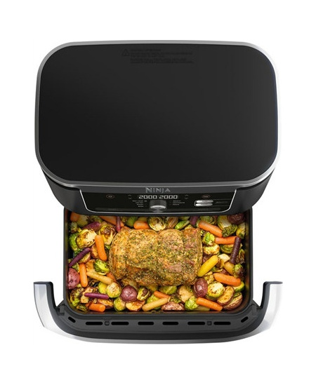 NINJA | Double Air Fryer | AF500EU Foodi FlexDrawer | Power 2470 W | Capacity 10.4 L | Black