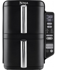 NINJA Double Stack Vertical Air Fryer with 2 Stacking Drawers | SL300EU | Power 2470 W | Capacity 7.6 L | Black