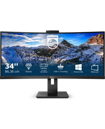 Philips | Curved UltraWide | 346P1CRH | 34  " | VA | WQHD | 21:9 | 100 Hz | 4 ms | 3440 x 1440 | 500 cd/m² | HDMI ports qu