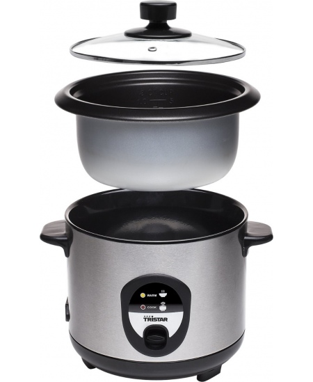 Tristar | Rice cooker | RK-6126 | 400 W | 1 L | Grey