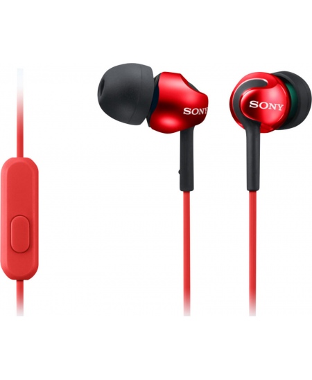 Sony In-ear Headphones EX series, Red Sony MDR-EX110AP In-ear, Red