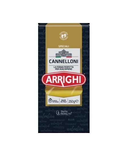 Makaronai  ARRIGHI Cannelloni, dideli vamzdeliai, 250 g